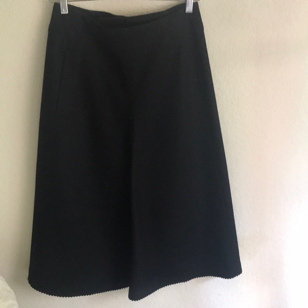 Lemaire Solid Black Flared Skirt size 38